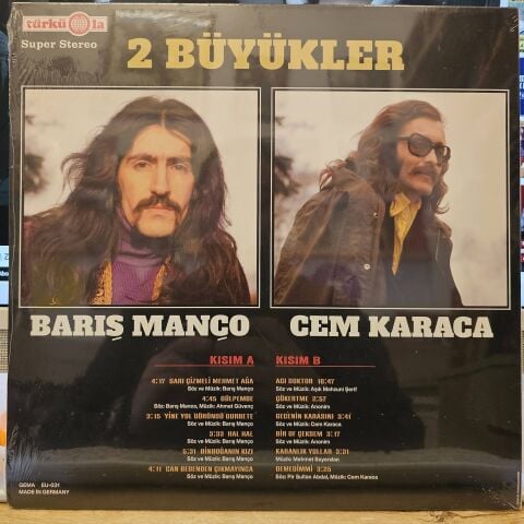 Barış Manço, Cem Karaca – 2 Büyükler LP PLAK