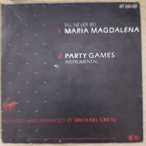 Sandra – (I'll Never Be) Maria Magdalena 45LİK PLAK