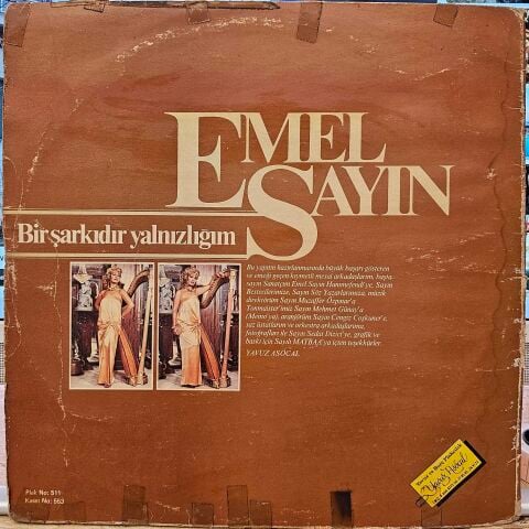 Emel Sayın – Bir Şarkıdır Yalnızlığım LP PLAK