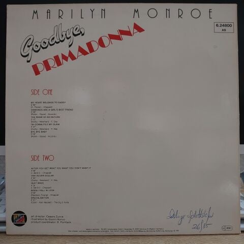 MARİLYN MONROE - GOODBYE PRİMADONNA LP PLAK