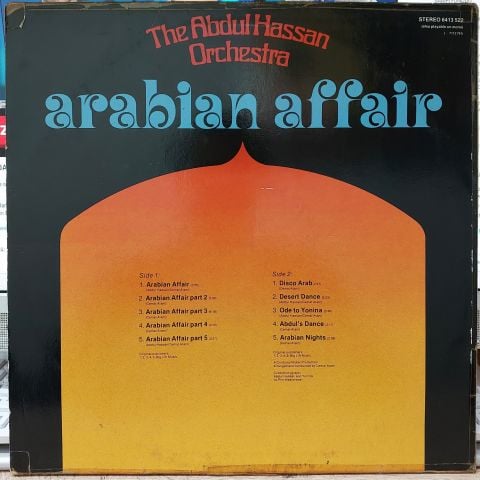 The Abdul Hassan Orchestra – Arabian Affair (Special Disco~Version) LP PLAK
