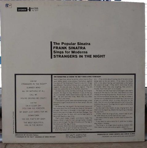 Frank Sinatra – Strangers In The Night LP PLAK