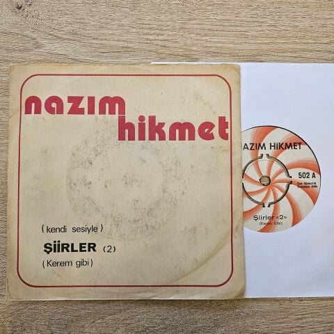 NAZIM HİKMET - KENDİ SESİYLE ŞİİRLER 2 KEREM GİBİ 45LİK PLAK