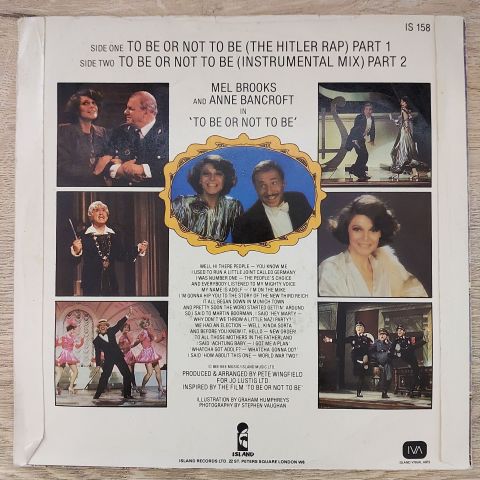 Mel Brooks – To Be Or Not To Be (The Hitler Rap) 45LİK PLAK