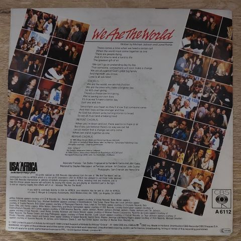 USA For Africa – We Are The World 45LİK PLAK