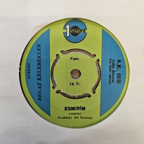 Beyaz Kelebekler – Küskünüm Ben Hayata / Esmerim 45LİK PLAK