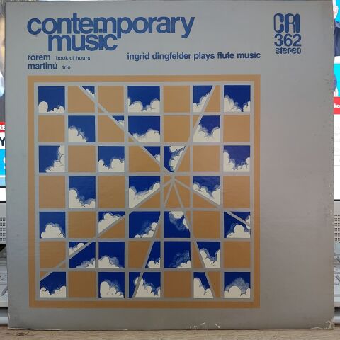 Rorem* / Martinů* - Ingrid Dingfelder – Ingrid Dingfelder Plays Flute Music (Book Of Hours / Trio) LP PLAK