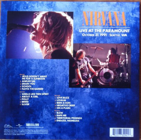 Nirvana – Live At The Paramount LP PLAK