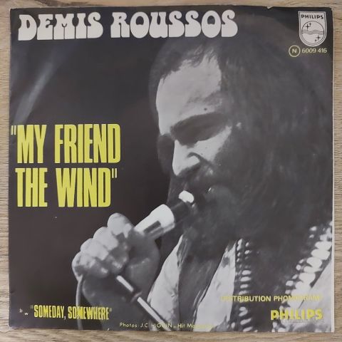 Demis Roussos – Someday, Somewhere / My Friend The Wind 45LİK PLAK