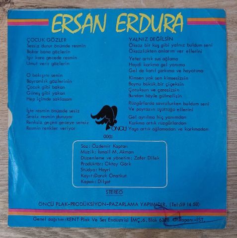 ERSAN ERDURA - ÇOCUK GÖZLER 45LİK PLAK
