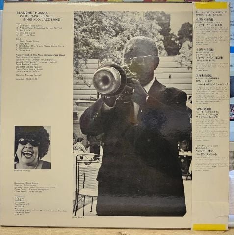 Blanche Thomas, ''Papa'' French And His New Orleans Jazz Band LP PLAK