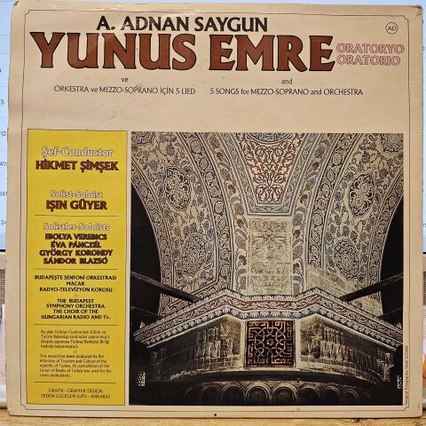 A. Adnan Saygun – Yunus Emre LP PLAK