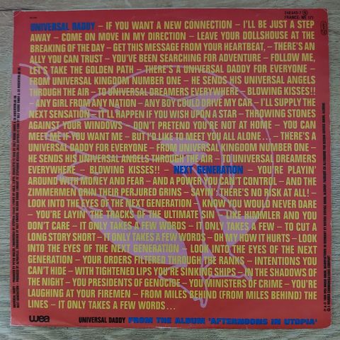 Alphaville – Universal Daddy 45LİK PLAK