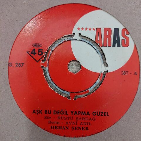 ORHAN ŞENER - AŞK BU DEĞİL YAPMA GÜZEL 45LİK PLAK