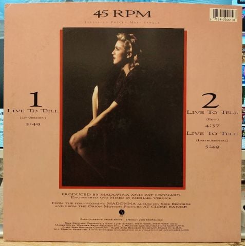 Madonna – Live To Tell LP PLAK