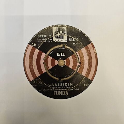 FUNDA - ÇARESİZİM 45LİK PLAK