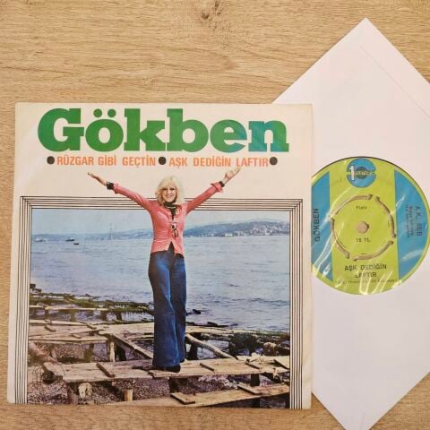 Gökben – Rüzgar Gibi Geçtin / Aşk Dediğin Laftır 45LİK PLAK