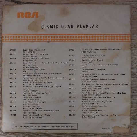 The Archies – Sugar, Sugar / Melody Hill 45LİK PLAK