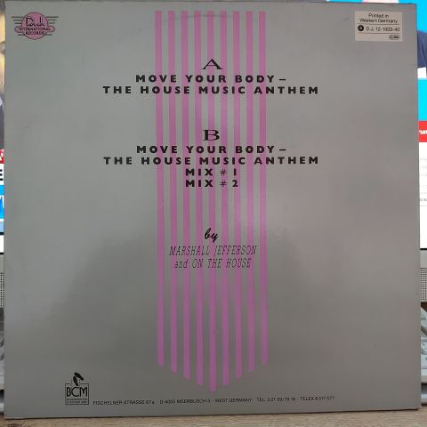 Marshall Jefferson And On The House – Move Your Body - The House Music Anthem LP PLAK