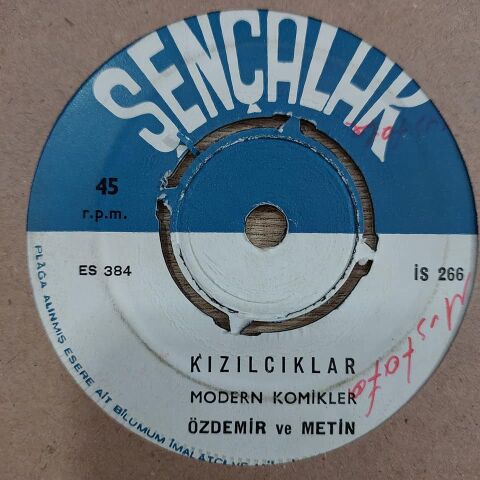 ÖZDEMİR VE METİN - KIZILCIKLAR 45LİK PLAK