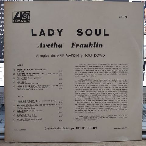 ARETHA FRANKLİN & ARİF MARDİN - LADY SOUL LP PLAK
