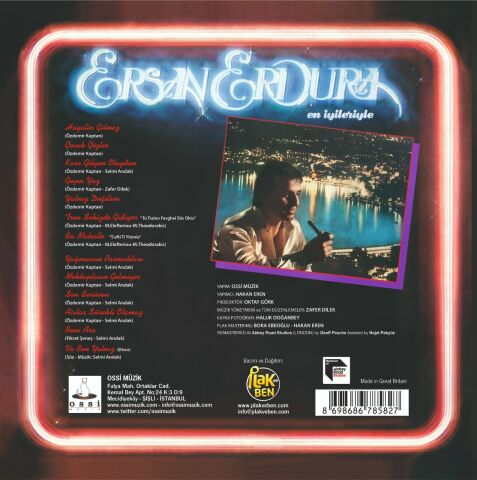 ERSAN ERDURA - EN İYİLERLE VE BEN YALNIZ LP PLAK