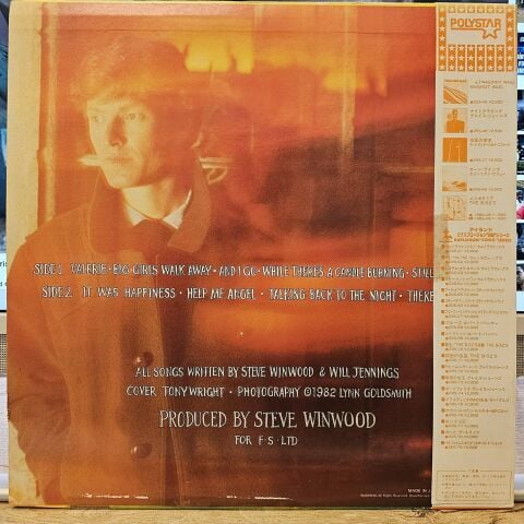 Steve Winwood – Talking Back To The Night LP PLAK