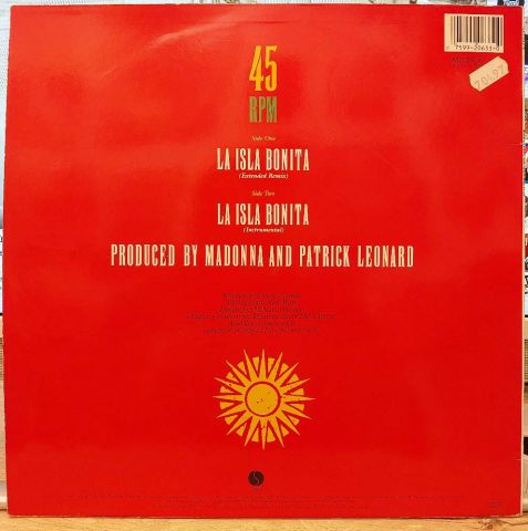 Madonna – La Isla Bonita LP PLAK