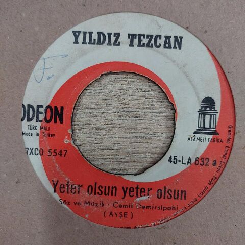 YILDIZ TEZCAN - YETER OLSUN YETER OLSUN 45LİK PLAK