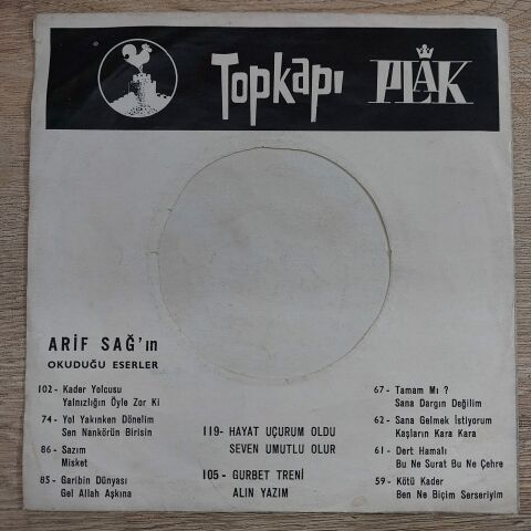 ARİF SAĞ - BİZİM ŞARKIMIZ 45LİK PLAK