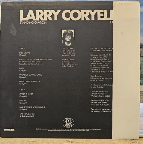 Larry Coryell – Standing Ovation - Solo LP PLAK