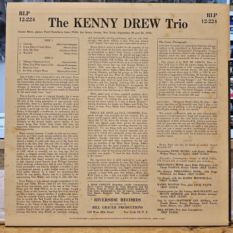 Kenny Drew Trio With Paul Chambers , Philly Joe Jones – Kenny Drew Trio LP PLAK