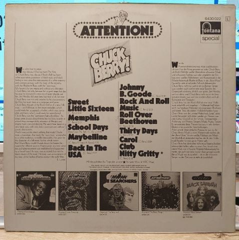 Chuck Berry – Attention! Chuck Berry LP PLAK