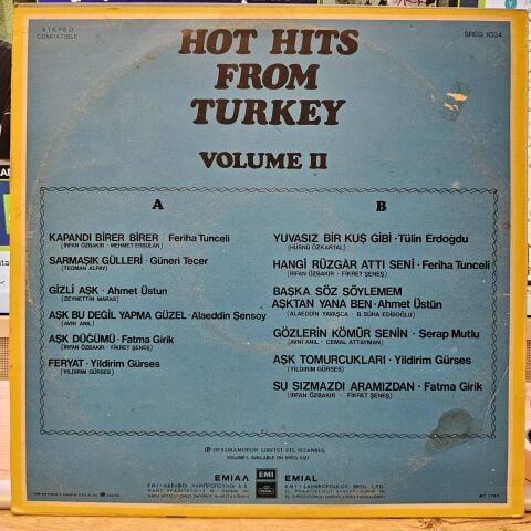 Various – Hot Hits From Turkey (Volume II) LP PLAK