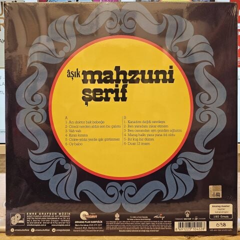 Aşık Mahzuni Şerif – Berçenekten Yaya Geldim LP PLAK