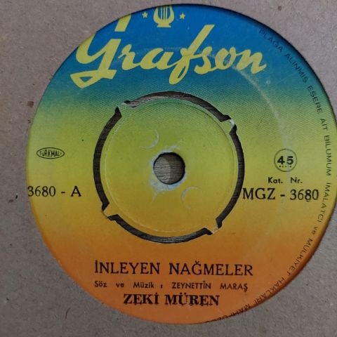 Zeki Müren – İnleyen Nağmeler 45LİK PLAK