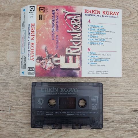 ERKİN KORAY - FESUPHANALLAH DÜNDEN ESİNTİLER 3 KASET