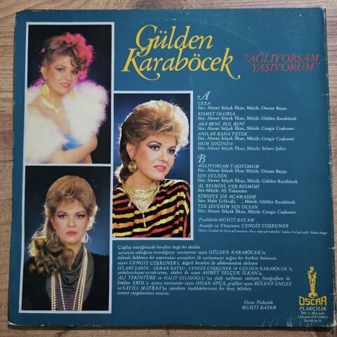 GÜLDEN KARABÖCEK - AĞLIYORSAM YAŞIYORUM LP PLAK