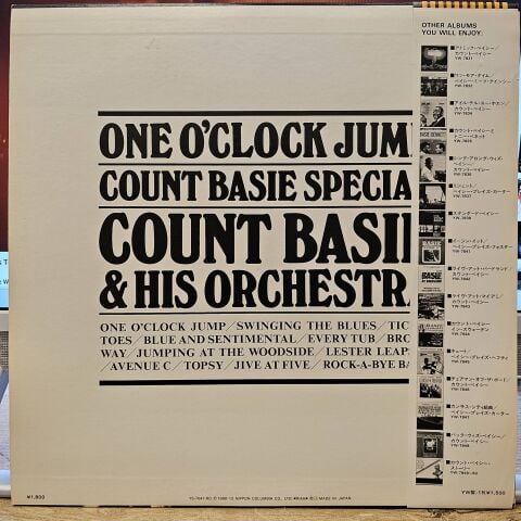 Count Basie & His Orchestra – One O'Clock Jump: Count Basie Special LP PLAK