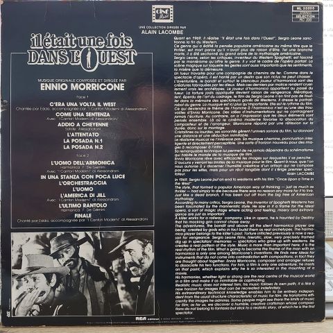 ENNİO MORRICONE - İL ETAİT UNE FOİS DANS LOUEST LP PLAK