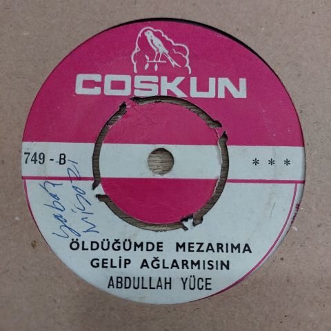 ABDULLAH YÜCE - GÖZLERİNDE SEVDA VARMIŞ 45LİK PLAK