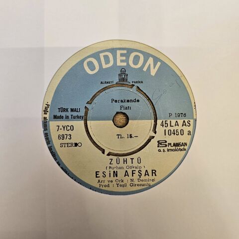 ESİN AFŞAR - ZÜHTÜ 45LİK PLAK