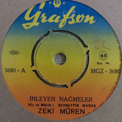 Zeki Müren – İnleyen Nağmeler 45LİK PLAK