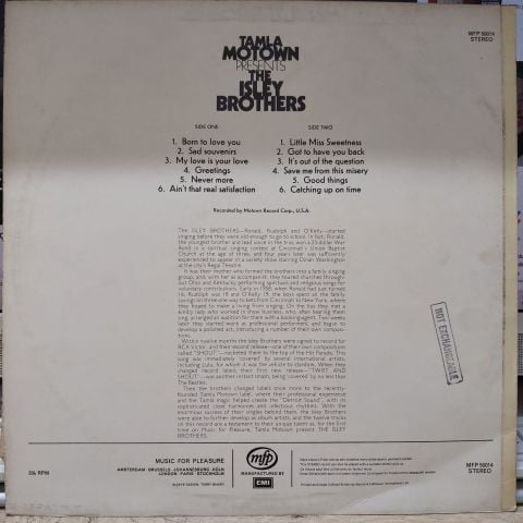 The Isley Brothers – Tamla Motown Presents The Isley Brothers LP PLAK