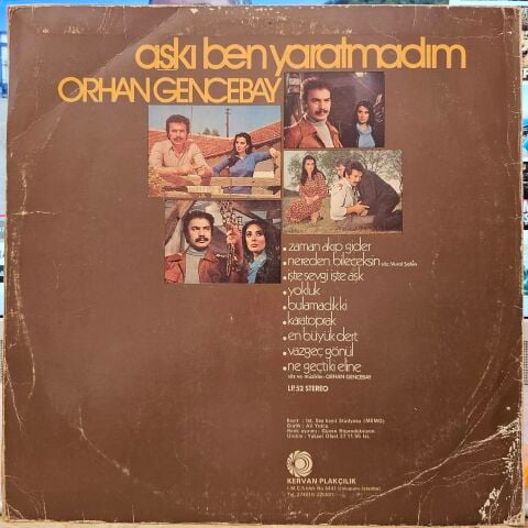 Orhan Gencebay – Aşkı Ben Yaratmadım LP PLAK