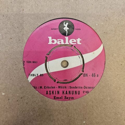 EMEL SAYIN - AŞKIN KANUNU 45LİK PLAK