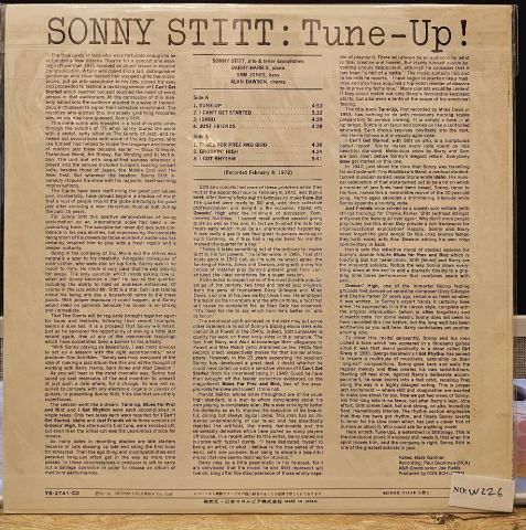 Sonny Stitt – Tune-Up! LP PLAK
