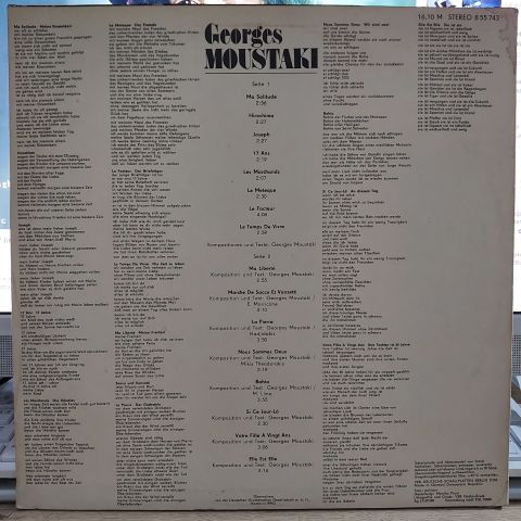 Georges Moustaki – Georges Moustaki LP PLAK