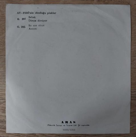 AYFERİ - BEBEK / DÜNYA DÖNÜYOR 45LİK PLAK