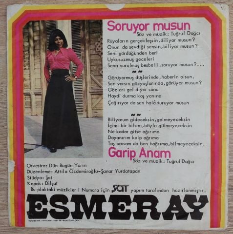 Esmeray – Soruyor Musun / Garip Anam 45LİK PLAK